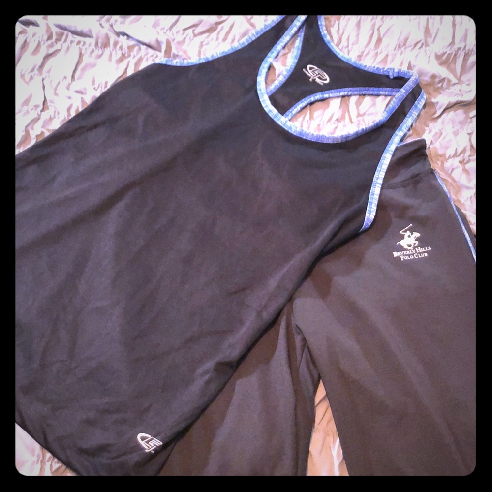 Workout set breathable material